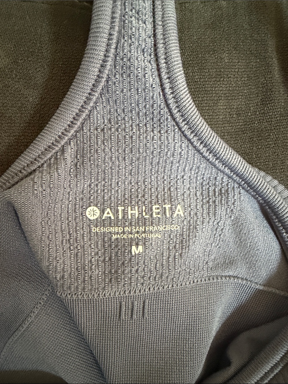 Athleta Lavender Ribbed Racerback Tank - Picture 2 of 3